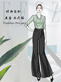 原創(chuàng)制服設計按摩技師服裝設計圖1562