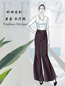 時尚按摩技師服款式設(shè)計圖1563