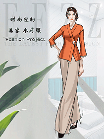 新款按摩技師服款式設(shè)計(jì)圖1564