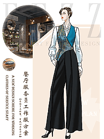 時(shí)尚西餐服務(wù)員制服設(shè)計(jì)圖1415