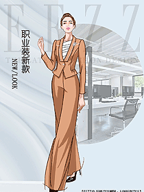 時尚女秋冬職業(yè)裝設(shè)計圖2100