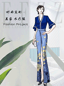 美容水療會(huì)所咨客制服設(shè)計(jì)圖599