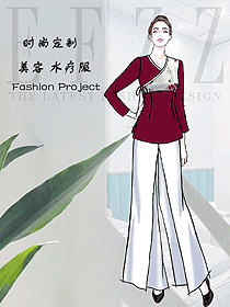 時(shí)尚按摩技師服款式設(shè)計(jì)圖1571