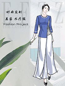 原創(chuàng)制服設(shè)計按摩技師服裝設(shè)計圖1572