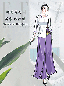 新款按摩技師服款式設(shè)計圖1573