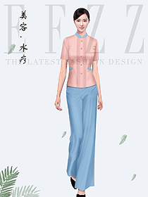 時尚養(yǎng)生會所服務(wù)生制服設(shè)計圖968