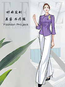 原創(chuàng)制服設(shè)計(jì)按摩技師服裝設(shè)計(jì)圖1574