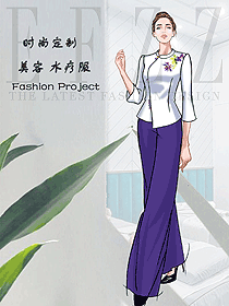 時尚按摩技師服款式設(shè)計圖1575