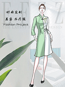 美容養(yǎng)生會所技師制服設(shè)計圖971