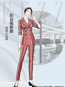 OL通勤裝女秋冬職業(yè)裝設(shè)計圖2107