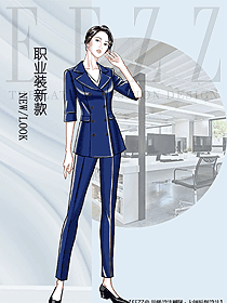 時尚女秋冬職業(yè)裝設(shè)計圖2108