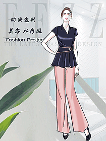 美容養(yǎng)生會(huì)所技師制服設(shè)計(jì)圖973