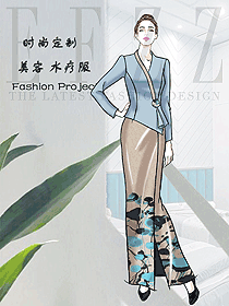 時尚美容水療會所咨客制服設計圖606