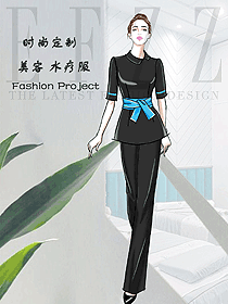 美容養(yǎng)生會所技師制服設計圖975