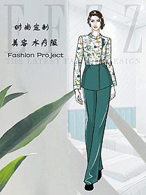 原創(chuàng)設(shè)計會所服務(wù)生制服設(shè)計圖979