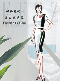 美容養(yǎng)生會所技師制服設(shè)計圖981