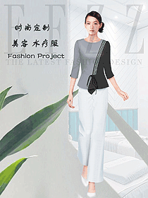 時(shí)尚養(yǎng)生會(huì)所服務(wù)生制服設(shè)計(jì)圖988