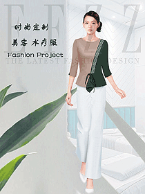 美容養(yǎng)生會所技師制服設(shè)計圖989