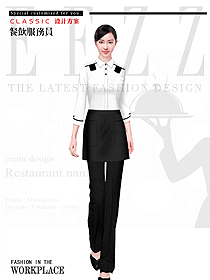 原創(chuàng)設(shè)計西餐服務(wù)員服裝款式圖1438