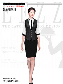 原創(chuàng)設(shè)計西餐服務(wù)員服裝款式圖1442