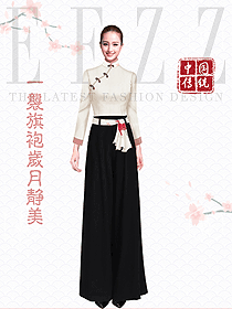 原創(chuàng)設(shè)計中餐服務(wù)員制服設(shè)計圖2360