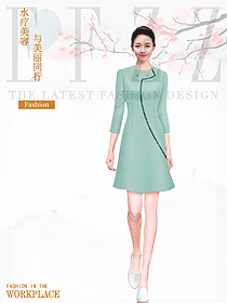 時尚美容水療會所咨客制服設計圖610