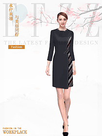 水療會所總臺收銀接待制服設(shè)計圖523