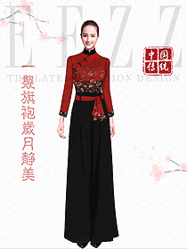 新款中餐服務(wù)員制服設(shè)計圖2361