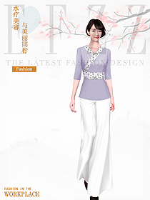 時尚按摩技師服款式設計圖1587