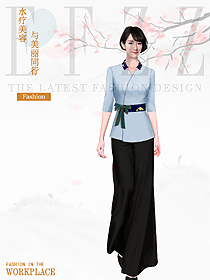 原創(chuàng)制服設計按摩技師服裝設計圖1590