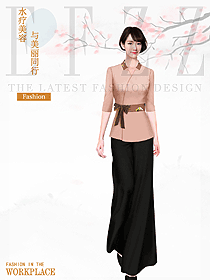 時(shí)尚按摩技師服款式設(shè)計(jì)圖1591