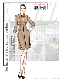 原創(chuàng)設(shè)計(jì)女夏裝制服設(shè)計(jì)圖1229