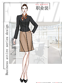 OL通勤裝女秋冬職業(yè)裝設(shè)計(jì)圖2127