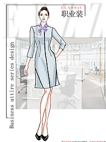 新款女職業(yè)裝夏裝服裝款式圖1230