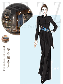 水療會所總臺收銀接待制服設(shè)計圖527