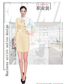 新款女職業(yè)裝夏裝服裝款式圖1252