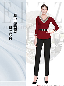 新款女職業(yè)裝夏裝服裝款式圖1262