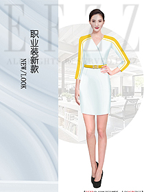 時尚女夏裝制服設(shè)計圖1263