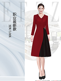 時尚女夏裝制服設計圖1265