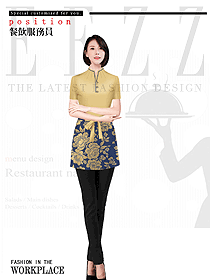 新款特色餐廳服務員制服設計圖566
