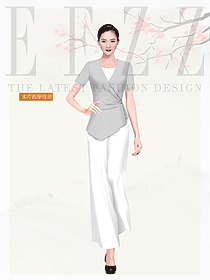 新款按摩技師服款式設計圖1593