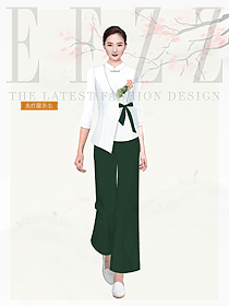 時尚養(yǎng)生會所服務(wù)生制服設(shè)計圖1004