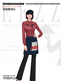 特色餐廳服務(wù)員制服設(shè)計(jì)圖601