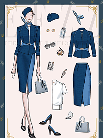 職業(yè)女裝選擇與搭配原創(chuàng)定制設(shè)計(jì)著裝圖片1291