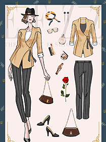 國際時裝周東歐風格女裝原創(chuàng)手繪圖2138