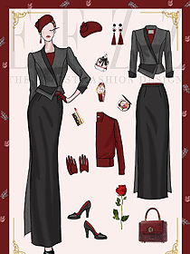 原創(chuàng)黑色的禮服長裙穿出女神范2139，亮相時尚頒獎盛典