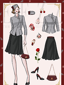 新款OL空姐制服系列設(shè)計圖2141