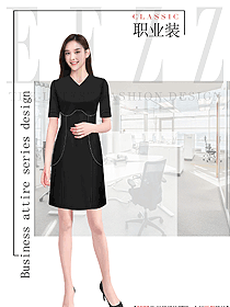 職業(yè)OL連衣裙服裝設(shè)計效果圖1298