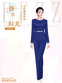 時(shí)尚按摩技師服款式設(shè)計(jì)圖1599