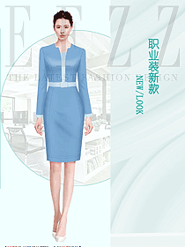 歐美OL職業(yè)裝定制款式圖2167